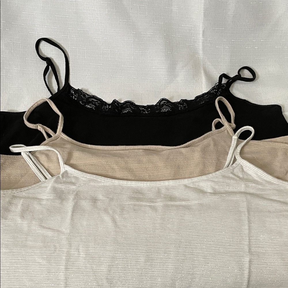 LOFT Women's Camisoles - Black, Beige, White